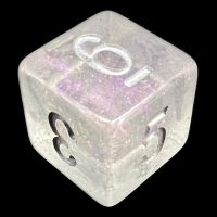 TDSO Shimmer Purple & Silver D6 Dice