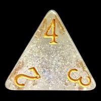 TDSO Shimmer Rose & Gold D4 Dice