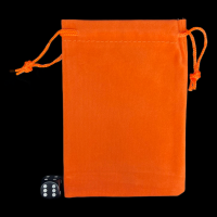 HALF PRICE TDSO Small Burnt Orange Soft Touch Dice Bag