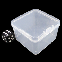 TDSO Plastic Dice Storage Box - Small Square - Holds Approx 10 Dice