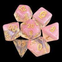 TDSO Snow Globe Cherry Blossom 7 Dice Polyset