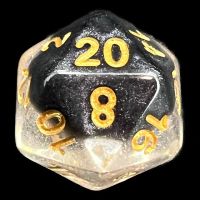 TDSO Snow Globe Glitter Crystal Ice D20 Dice