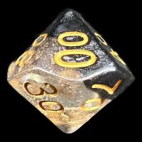 TDSO Snow Globe Glitter Crystal Ice Percentile Dice