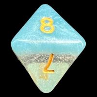 TDSO Snow Globe Snowflake D8 Dice