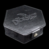 TDSO Black Leatherette Dice Spinner / Dice Padded Storage Case