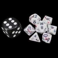 TDSO Splatter - Red Blood MINI 10mm 7 Dice Polyset