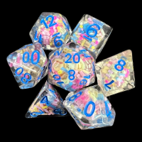 TDSO Sprinkles Muti With Blue 7 Dice Polyset