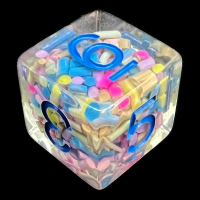 TDSO Sprinkles Multi With Blue D6 Dice