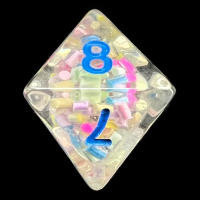 TDSO Sprinkles Multi With Blue D8 Dice