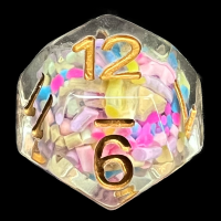 TDSO Sprinkles Multi With Gold D12 Dice