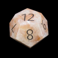 TDSO Gemstone Sunstone & Black D12 Dice