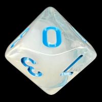 TDSO Winter Frost Blue D10 Dice