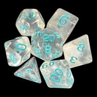 TDSO Winter Frost Turquoise 7 Dice Polyset