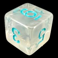 TDSO Winter Frost Turquoise D6 Dice