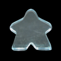 TDSO Zircon Glass Aquamarine Meeple T1