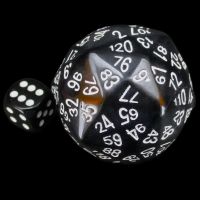 The Dice Lab Opaque Black D120 Dice