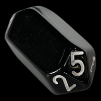 The Dice Lab Opaque Black & White D5 Dice