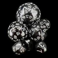 The Dice Lab Opaque Black Large Dice Set