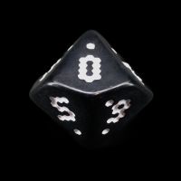 The Dice Lab Opaque Black OptiDice 18mm Percentile Dice