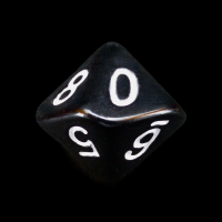 The Dice Lab Opaque Black Skew D10 Dice