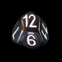 The Dice Lab Opaque Black Skew D12 Dice