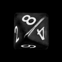 The Dice Lab Opaque Black Skew D8 Dice
