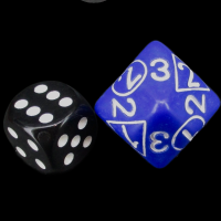 The Dice Lab Opaque Blue Multi D2 D3 D4 Dice MultiDice