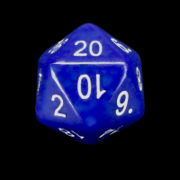 The Dice Lab Opaque Blue Numerically Balanced D20 Dice