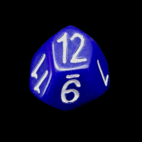 The Dice Lab Opaque Blue Skew D12 Dice