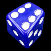The Dice Lab Opaque Blue Skew D6 Spot Dice