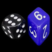 The Dice Lab Opaque Blue Slant D6 Dice