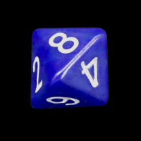 The Dice Lab Opaque Blue Skew D8 Dice