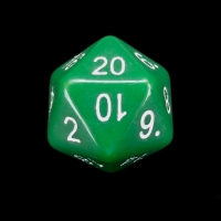 The Dice Lab Opaque Green Numerically Balanced D20 Dice