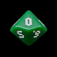 The Dice Lab Opaque Green OptiDice 18mm D10 Dice