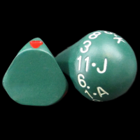 The Dice Lab Opaque Green Roll A Card - Playing Card Dice
