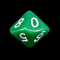 The Dice Lab Opaque Green Skew D10 Dice