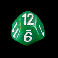 The Dice Lab Opaque Green Skew D12 Dice