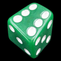 The Dice Lab Opaque Green Skew D6 Spot Dice