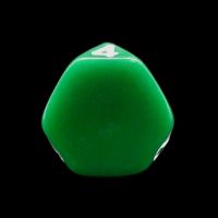 The Dice Lab Opaque Green & White Truncated Tetrahedral D4 Dice