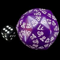 The Dice Lab Opaque Purple D120 Dice