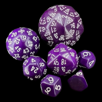 The Dice Lab Opaque Purple Large Dice Set
