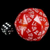 The Dice Lab Opaque Red D120 Dice