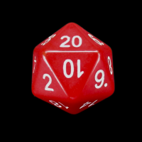 The Dice Lab Opaque Red Numerically Balanced D20 Dice