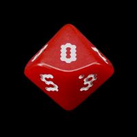 The Dice Lab Opaque Red OptiDice 18mm D10 Dice