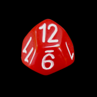 The Dice Lab Opaque Red Skew D12 Dice