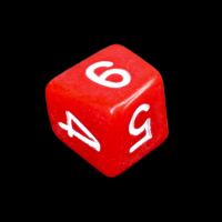 The Dice Lab Opaque Red Skew D6 Dice