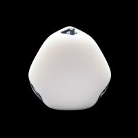 The Dice Lab Opaque White & Black Truncated Tetrahedral D4 Dice