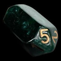 The Dice Lab Pearl Malachite D5 Dice