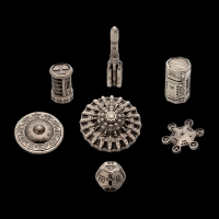 Unique Dice Mars Pioneer Metal 7 Dice Set - Raw Iron