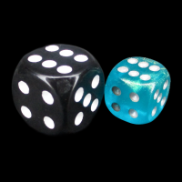 Würfelzeit Borealis Blue 12mm D6 Spot Dice